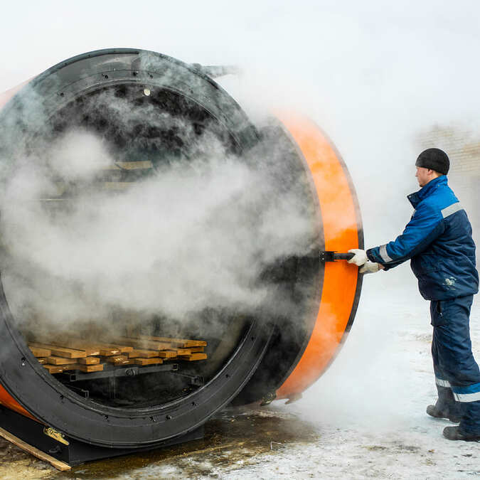Термирование древесины